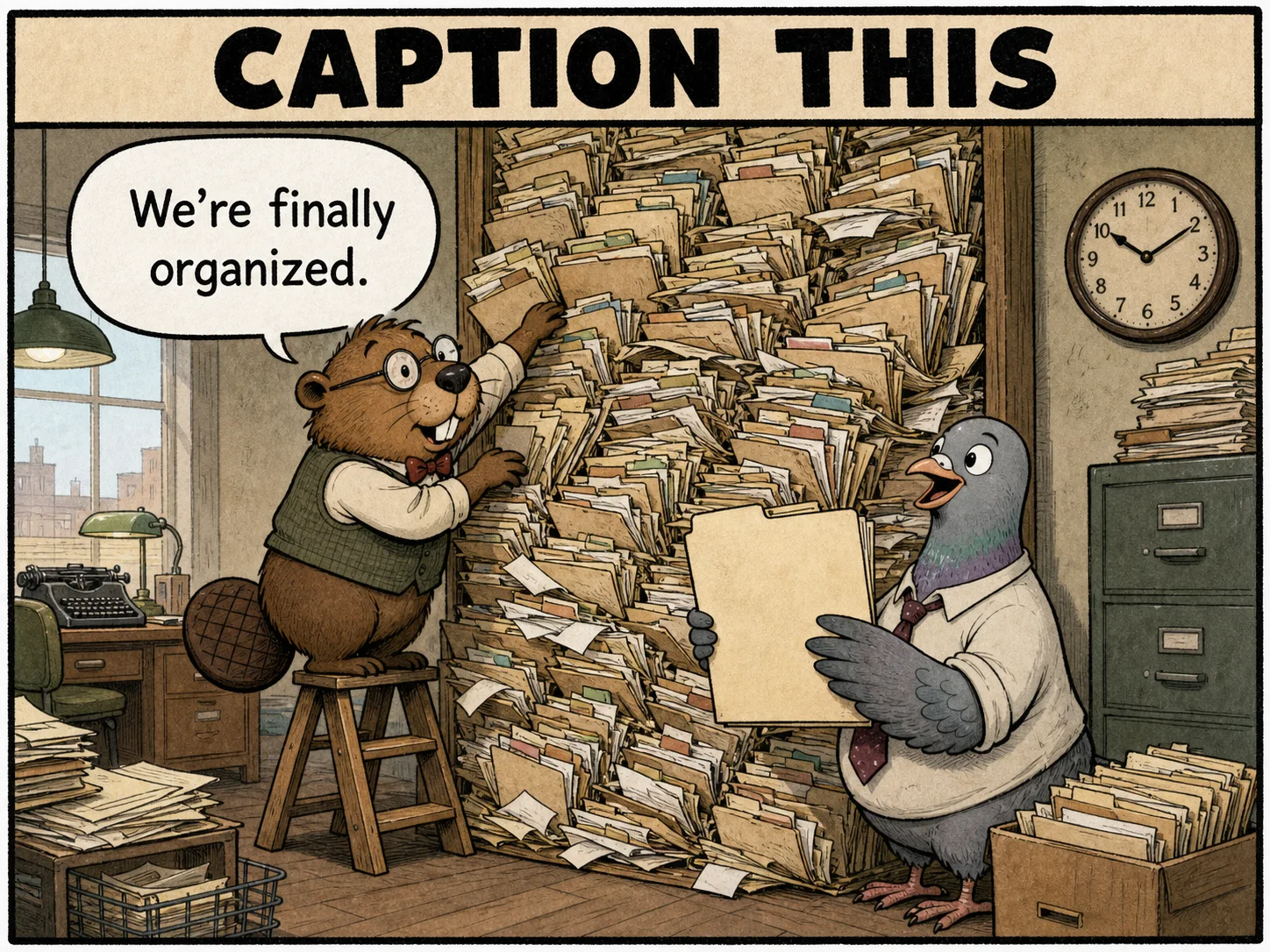 Caption This: File the Organizing