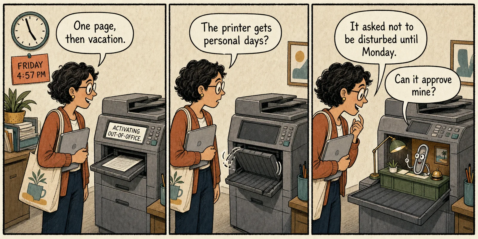 Printer Takes a Personal Day