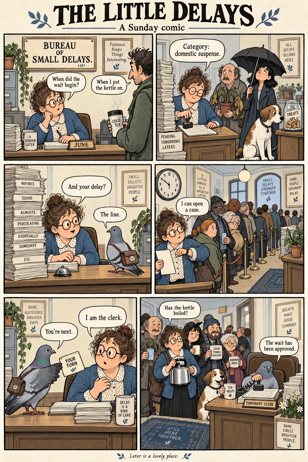 The Little Delays: A Sunday Comic